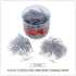 Universal UNV21001 Plastic-Coated Paper Clips, Assorted Sizes Silver (1000/Pack)
