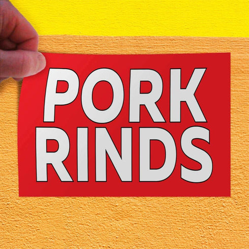 JHall Graphics Decal Sticker Pork Rinds #1 Style A Restaurant & Food Pork Rinds