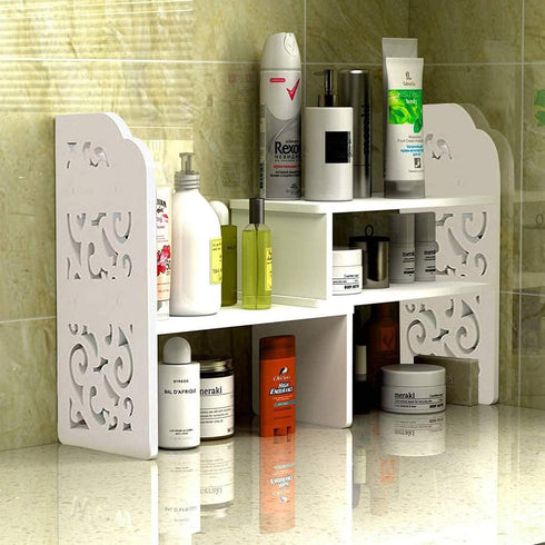 YGYQZ Small Bookshelf for Desktop Storage, Mini Cute Office Desk Shelves for Women and Kids