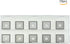 DLtools 12mm Carbide Inserts for Wood, 4-Edge Square Straight Replacement Cutters for Woodworking