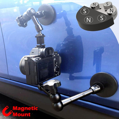MUTUACTOR Heavy Duty Strong Pot Magnets, 1/4-20 Female Threaded Stud, Dia. 2.59” Neodymium Rare Earth