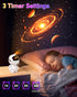 12 360Rotating Astronaut Galaxy Projector,Star Projector with Space Films,Galaxy Projector for Bedroom with Timer