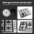 Btgghytr Set Set Oven Burners Flame Cover Burners And Flame Caps Stove Lid Replacement Metal Cookware Hat For Kitchen
