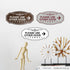 Signs ByLITA Victorian Please Use Other Door Right Arrow Sign, Small, Brushed Gold, 1 Pack