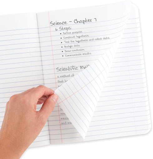 Five Star DuraShield Composition Books: 4 Pack, 1 Subject, Wide Ruled Paper, 11" x 8-1/2", 100 Sheets