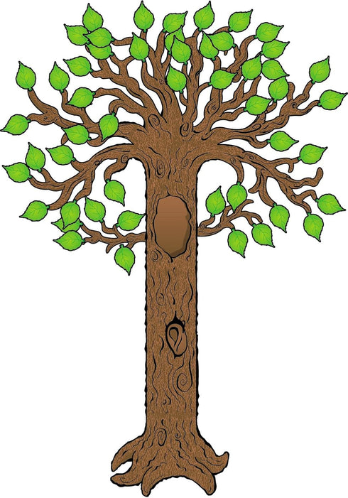 Carson Dellosa 64 pc Tree Bulletin Board Set with Tree Wall Decor and Leaf Cutouts for Classroom Fall Decorations