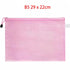 B5 Plastic Wallets Zip Lock Bags, Mesh Document Wallet for School, Office, Travel Storage - Green