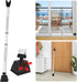 Security Door Stopper with Alarm & Sliding Patio Bar, 120db Loud Alert