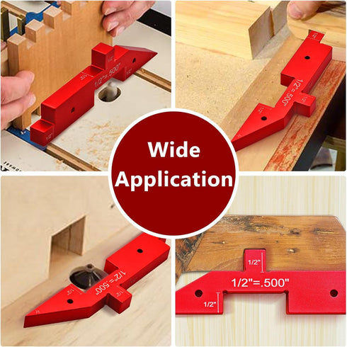QYQRQF Set 7pcs Setup Set Router Table Up Bars, Aluminum Precision Blocks Height Gauge for Woodworking Router Table Saw