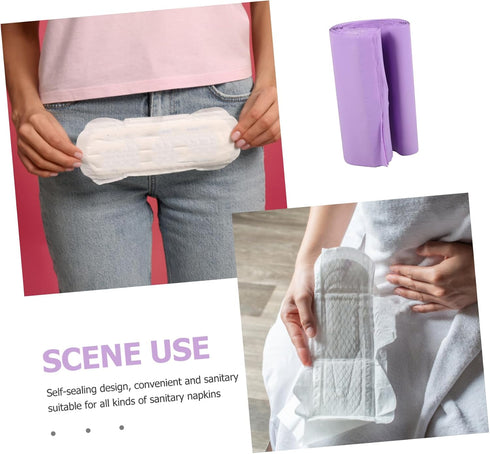 200pcs Packing Menstrual Bags for Girls Thicken Pouches for Feminine Disposal and Sturdy Sealing for Privacy for Travel