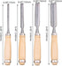 Semicircle Chisel Inner Edge Woodworking Gouge, Carpenter Wood Hand Chisel Tool, Pack of 4