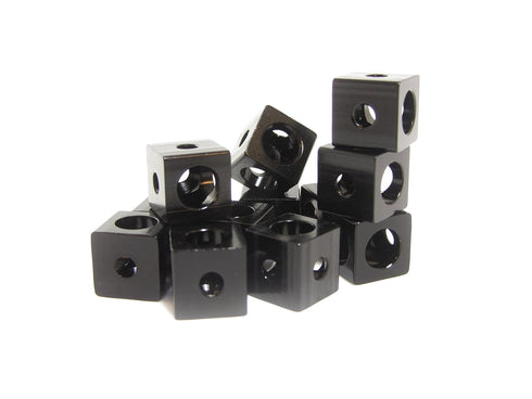 Corner Cube Black, 10x10x10mm, 12 pcs