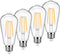 4-Pack Vintage LED Edison Bulbs 100W Equivalent, 1400LM High Brightness, 8W ST58 LED Filament Light Bulbs
