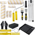 Krbnk 18-Piece Paint Roller Kit with 3.3ft Reinforcing Extension Pole, 4" & 9"
