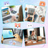 Cute Self Stick Notes, 6 Pack Cartoon Animal Sticky Note, Kawaii Markers Flags, Memo Pads, 180 Sheets