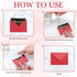 Outus 400 Pcs Mini Metallic Gift Card Envelopes - 4 x 2.7 Inches - Tiny Envelope for Birthday, Wedding, Greeting (Red)