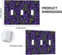 Hayyett 3 Motif Of Lavender Plants On Dark Purple Light Switch Covers Gang Triple Toggle Wall Plate Switchplate