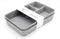 Welaxy Junk Drawer Organizer Bin with 4 Compartments, Felt Trays, 2 Dividers, Multi-Purpose Storage (Grayx2)