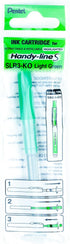 Pentel Refill for Handy-Line S Highlighter, Light Green Ink, Box of 12