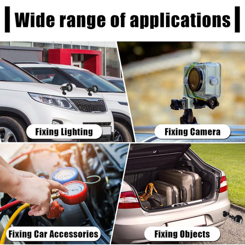 12Pack M6 AHIER Rubber Coated Magnets, Neodymium Magnet Base with Threaded Studs, Non-Slip Strong Mounting Stud Magnet
