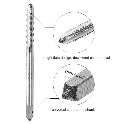uxcell Tap and Die and Drill Bit Set, M3 x 0.5 Left Hand Thread Milling Tap and Round Die