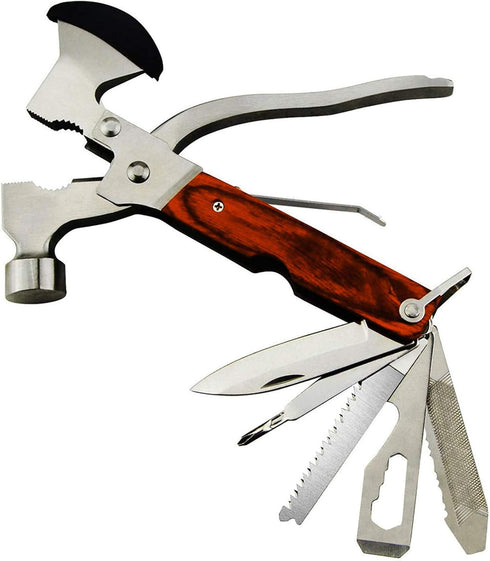 Camping Gear Multitool, 18-in-1 Survival Gear for Outdoor Hunting Hiking, Unique Birthday Gifts for Men Dad