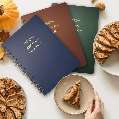 Perfect Blank Recipe Book-Recipe Book to Write in Your Own Recipes,Hardcover Personal Blank Recipe Book, Recipe Notebook Hold 144 Exclusive Formula Recipes (Set of 3 colors)