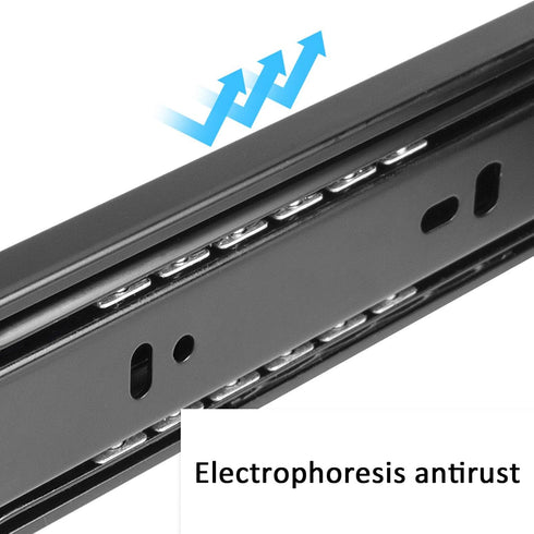 KDDEON 1 (20in/500mm) Pair Silent Ball Bearing Full Extension Soft Close Furniture Drawer Slides,Side Mount Drawer