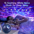 Light,15 Lights,Bluetooth&15 One Fire Upgrade Star Projector Galaxy Colors Night Light Projector White Noise Sound