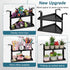 Office Cubicle Shelf, Height Adjustable Storage Organizer with Adjustable Hooks for Cubicle Accessories