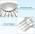 PATIKIL Gutter Guard, 304 Stainless Steel Down Pipe Filter, 2 Inch Anti-Blocking Drain Cover for Leaves Debris