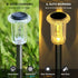10 Pack Solar Lights Outdoor Solar Pathway Lights Outdoor LED Waterproof Stainless Steel Driveway Lighting for Outdise