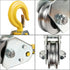 2Ton Heavy Duty Pulley Hook, Lifting Block Hoist with Hook for 5/8" Wire Rope Snatch Block, 1 Pack