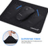 cimetech Mouse Pad, Non-Slip Rubber Base, Water-Resistant, Stitched Edge, Premium-Textured, 10.6×8.3 inches (1MM-Black)