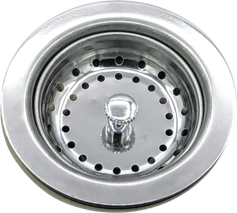 Basket Strainer 4 Inch Kitchen Sink Steel Drain with ABS Base for American Standard Kitchen Sink