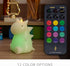 5.7" 6.7", 18 Luminara Flameless Dinosaur Figural Color Changing LED Candle, x Real Wax Moving Flame Battery Operated