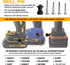Spider Tool Holster - Drill Pins - Premium CNC Stainless Steel - Attaches to Any Brand Power Drill and Driver