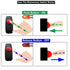 12v/24v 10 Inch Surface Mount Momentary Push Button Switch Mini Momentary Switch with Pre-Wired at The end of The Lead