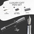 ZenZoi Elite Carbon Fiber Fountain Pen, Luxury Writing Experience with Fine Point Nib and Ink Refills