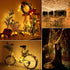 2 Pack 66ft 200LED 8 Lomotech Solar String Lights Outdoor - Total Solar Fairy Lights Waterproof Modes Twinkle Lights