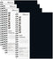 Graph Paper Notebook, 8.5" x 11" Spiral Notebook, 120 Pages, 100 GSM, Hardcover, 4 Pack, Engineering Notebook, Black