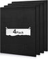 Large Cork Board Subsitute - 24"x24" Bulletin Board - 4 Pack Black Felt Board for Home&Office Wall Decor with Noise Reduction by Bcabo