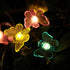 16 32 WSgift Solar Butterfly String Lights, Ft Warm White LED Outdoor Waterproof Butterfly Fairy String Lights