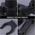 4pcs 100-120mm, Lurrose Adjustable Black Plastic Sofa Legs with Clip Thickened Cabinet Feet for Tv Stand and Furniture