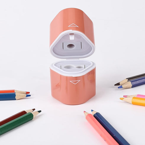 Mr. Pen Pencil Sharpener for Colored Pencils, 3 Pack, 3 Hole Manual Handheld Pencil Sharpeners