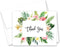 InvitationHouse Tropical Floral Thank You Cards and Envelopes - Set of 50