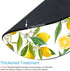 Smooffly Round Watercolor Lemon Painting Art Mouse Pad, Circular Mouse Pads with Lemon Fruits and Flowers