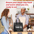 Aliceset 80 9.5 9.5 6 Inch Pcs Thank You Insulated Bags for Food Delivery Bulk x x Thermal Insulation Bag for Cold