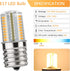 DiCUNO E17 LED Bulb Dimmable, 4W Warm White 3000K for Under Microwave Oven, 2-Pack