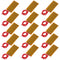 15pcs 25mmx50mm Film Heater Plate Adhesive Pad, 12V 7W Polyimide Heating Elements